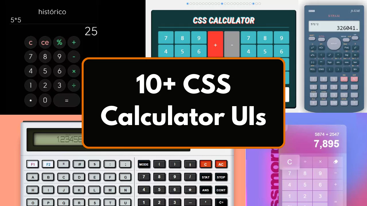 10+ CSS Calculator UIs.webp